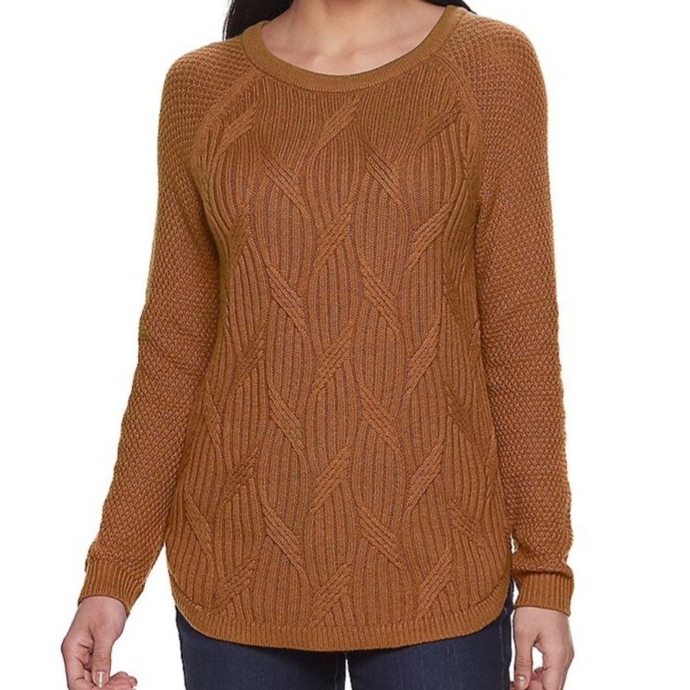 Women Sonoma Twisted Cable-knit Pullover Sweater